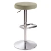 Wohnen Hocker<Drehbarer Barhocker in Taupe Microfaser - Tania
