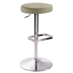 Wohnen Hocker<Drehbarer Barhocker in Taupe Microfaser - Tania