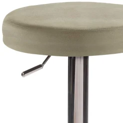 Wohnen Hocker<Drehbarer Barhocker in Taupe Microfaser - Tania