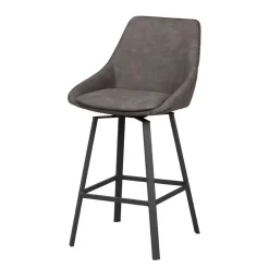 Wohnen Hocker<Drehbarer Barstuhl mit Schalensitz - Olterva (2er Set)