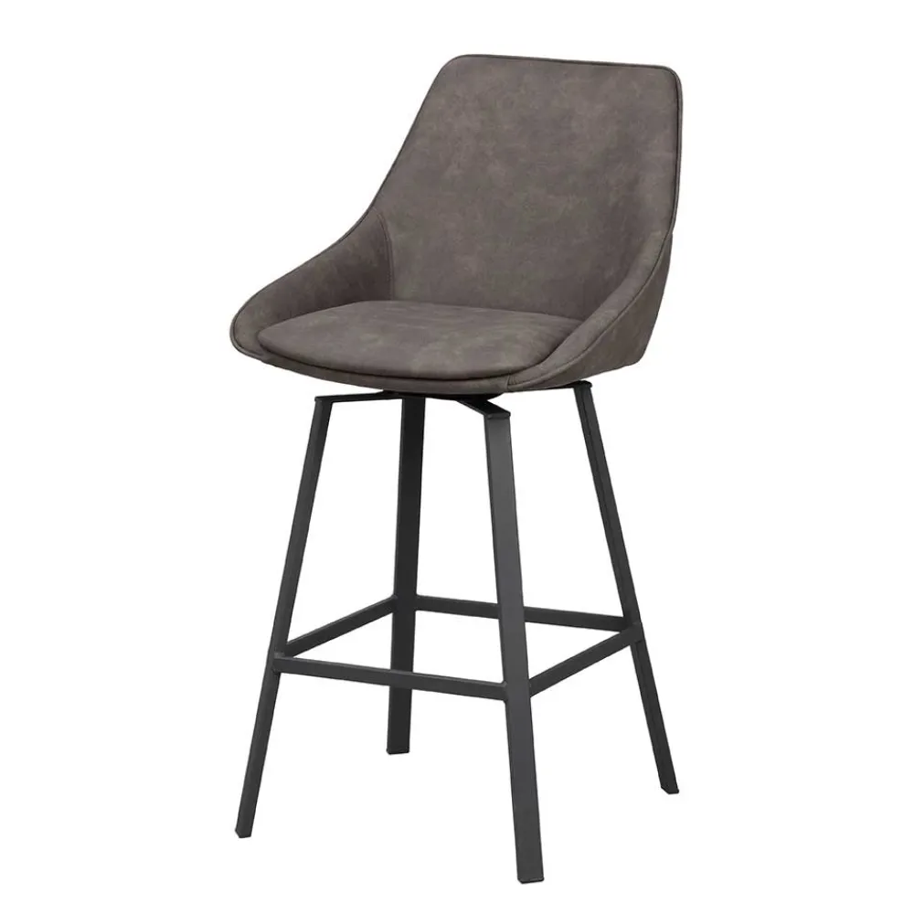 Wohnen Hocker<Drehbarer Barstuhl mit Schalensitz - Olterva (2er Set)