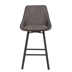 Wohnen Hocker<Drehbarer Barstuhl mit Schalensitz - Olterva (2er Set)