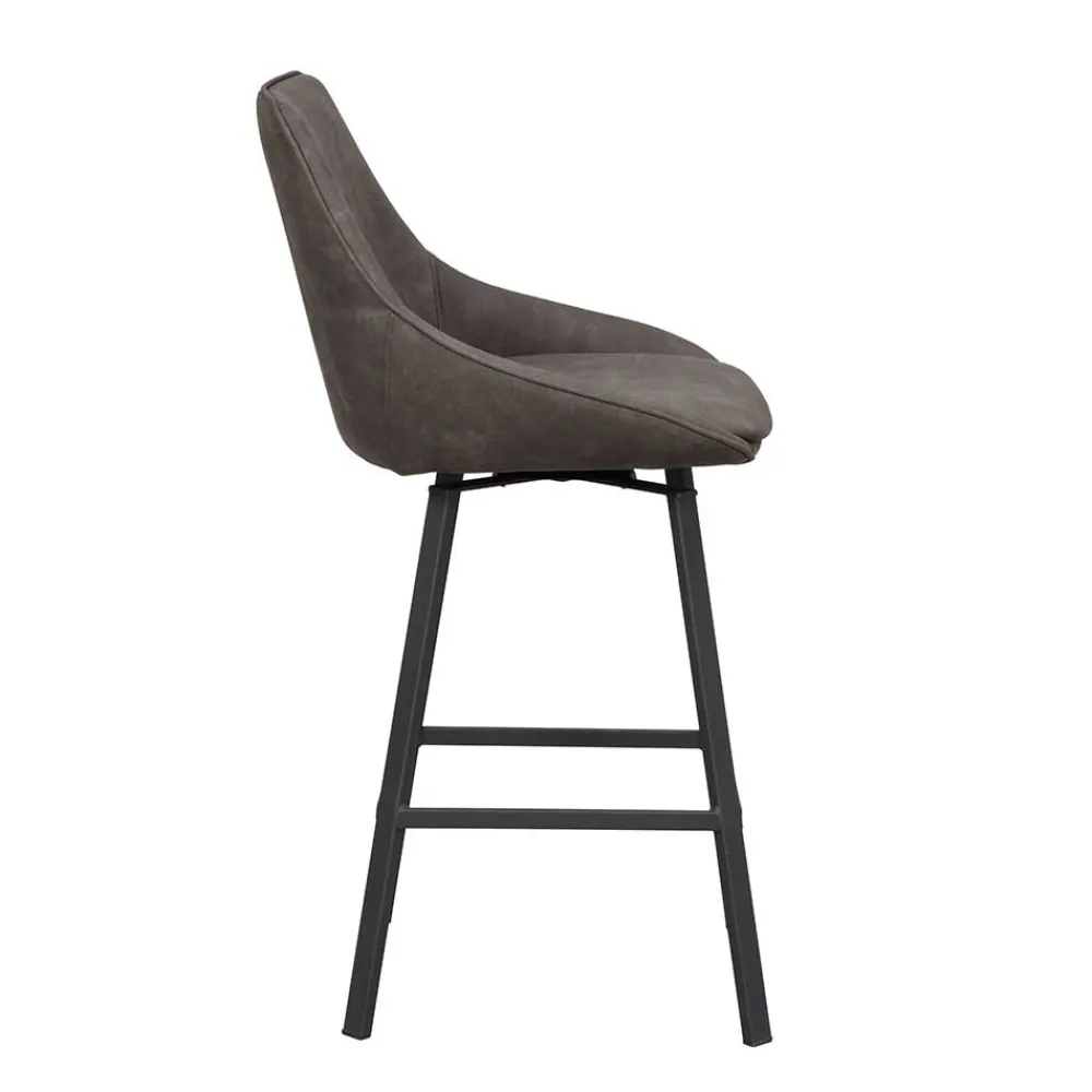 Wohnen Hocker<Drehbarer Barstuhl mit Schalensitz - Olterva (2er Set)