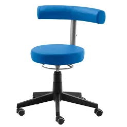 Wohnen Hocker<Drehbarer Bürohocker in Blau mit Schwarz - Vannos