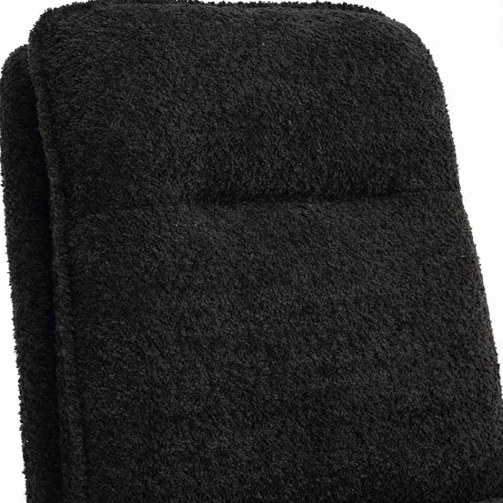 Wohnen Stühle<Drehbarer Essstuhl in Anthrazit Boucle - Icoleran (2er Set)
