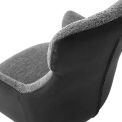 Wohnen Stühle<Drehbarer Esszimmersessel in Anthrazit - Adhipa (2er Set)