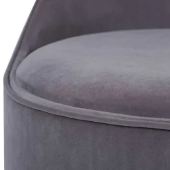 Wohnen Hocker<Drehbarer Polsterhocker in Grau und Gold - Riety