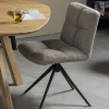 Wohnen Stühle<Drehbarer Polsterstuhl aus Boucle Stoff in Beige - Magan