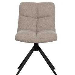 Wohnen Stühle<Drehbarer Polsterstuhl aus Boucle Stoff in Beige - Magan