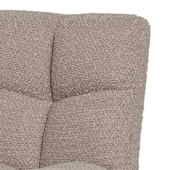 Wohnen Stühle<Drehbarer Polsterstuhl aus Boucle Stoff in Beige - Magan