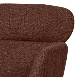 Wohnen Stühle<Drehbarer Polsterstuhl in Kastanienbraun Stoff - Rajavo (2er Set)