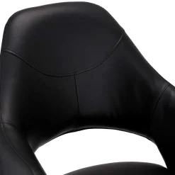 Wohnen Stühle<Drehbarer Retro Armlehnenstuhl in Schwarz - Lugon (2er Set)