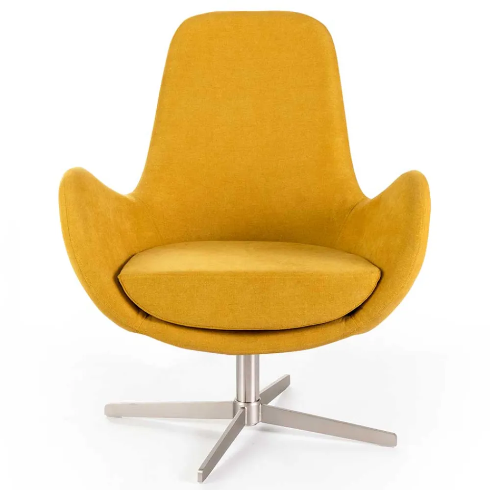 Wohnen Sessel|Stühle<Drehbarer Retrosessel in Gelb - Phantom