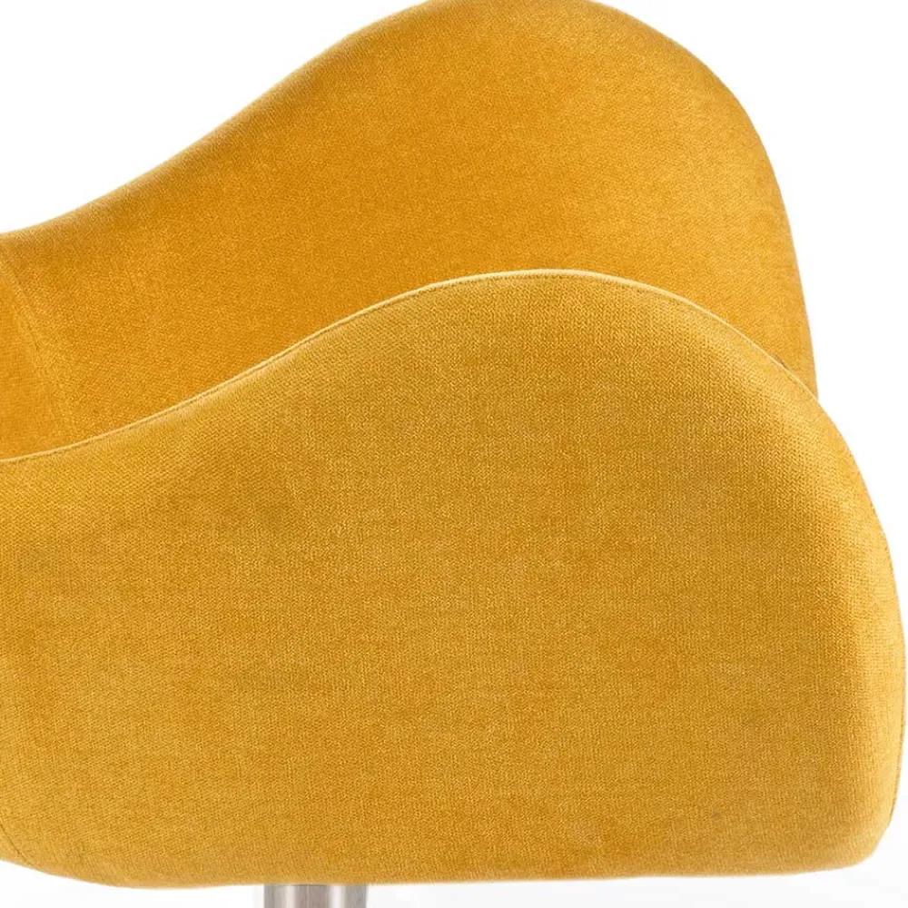 Wohnen Sessel|Stühle<Drehbarer Retrosessel in Gelb - Phantom
