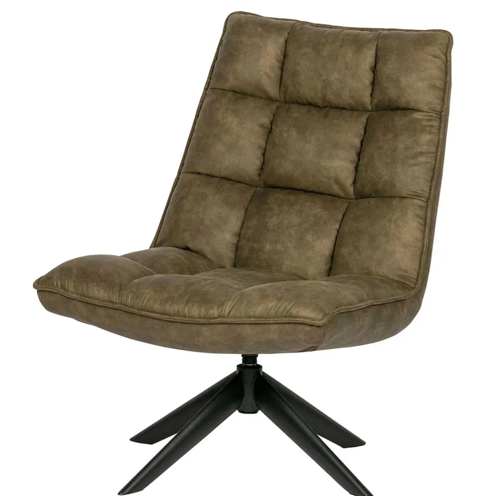 Wohnen Sessel<Drehbarer Retrosessel ohne Armlehnen - Viesta