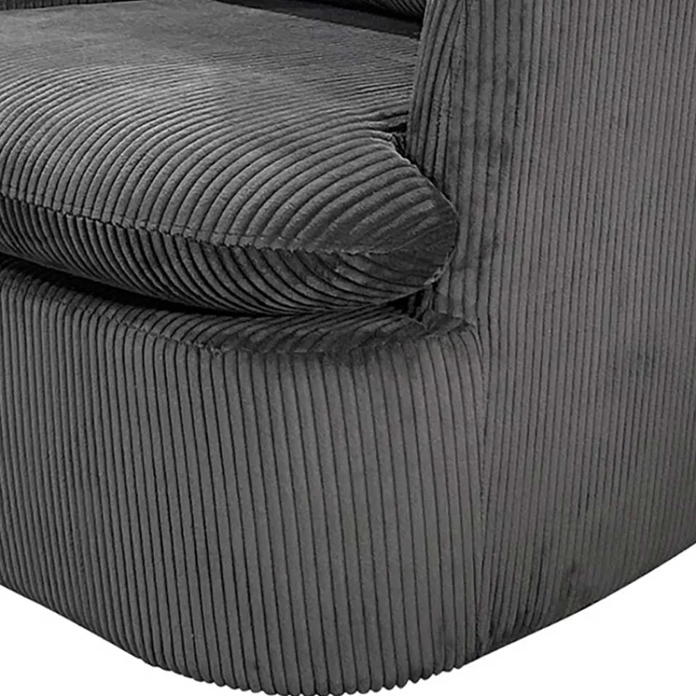 Wohnen Sessel<Drehbarer Sessel mit Breitcord Bezug - Actino