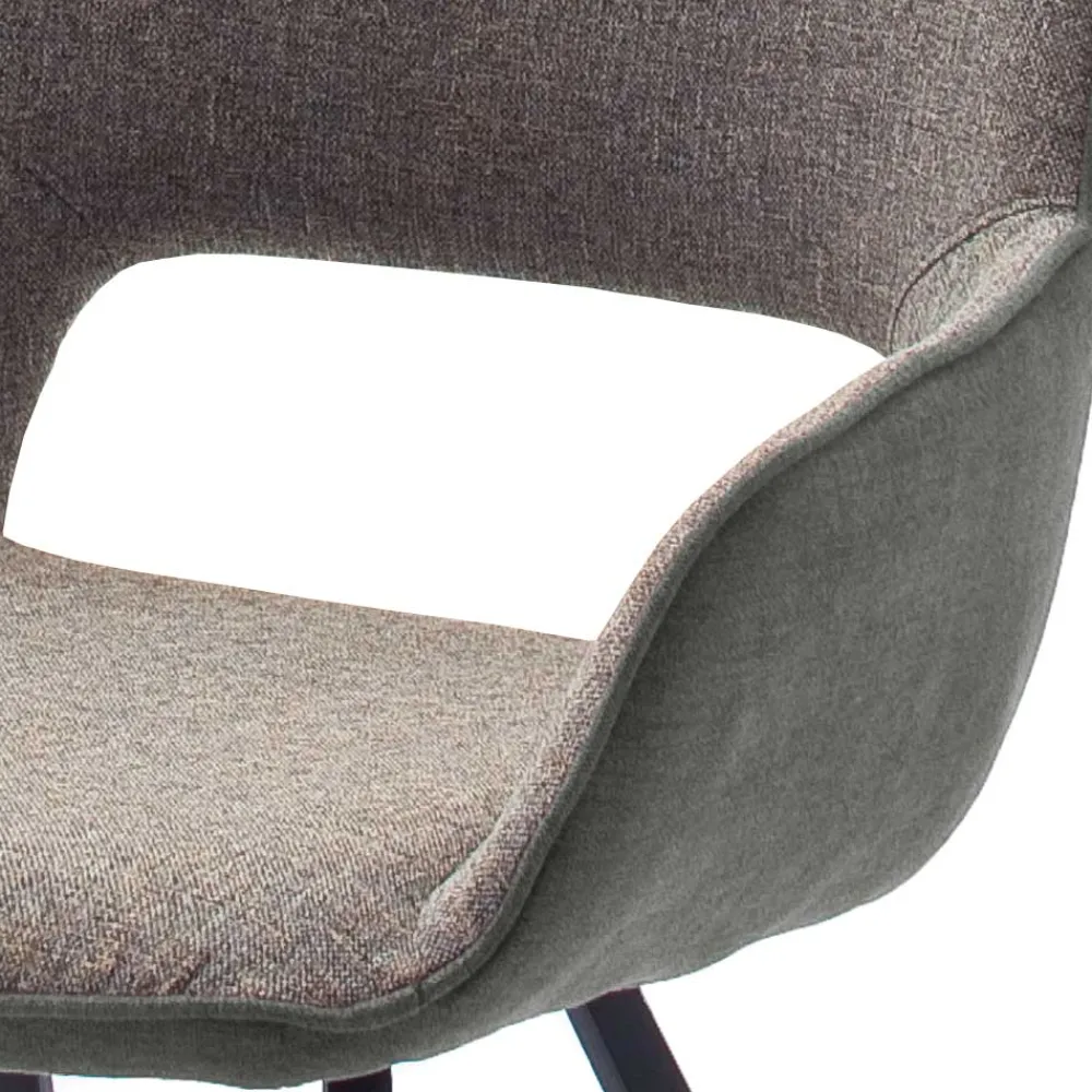 Wohnen Stühle<Drehbarer Tischsessel in hellem Grau - Kiano (2er Set)