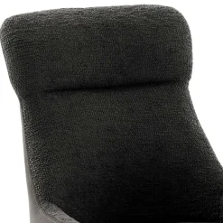 Wohnen Stühle<Drehstühle in Anthrazit mit Edelstahl - Danah (2er Set)