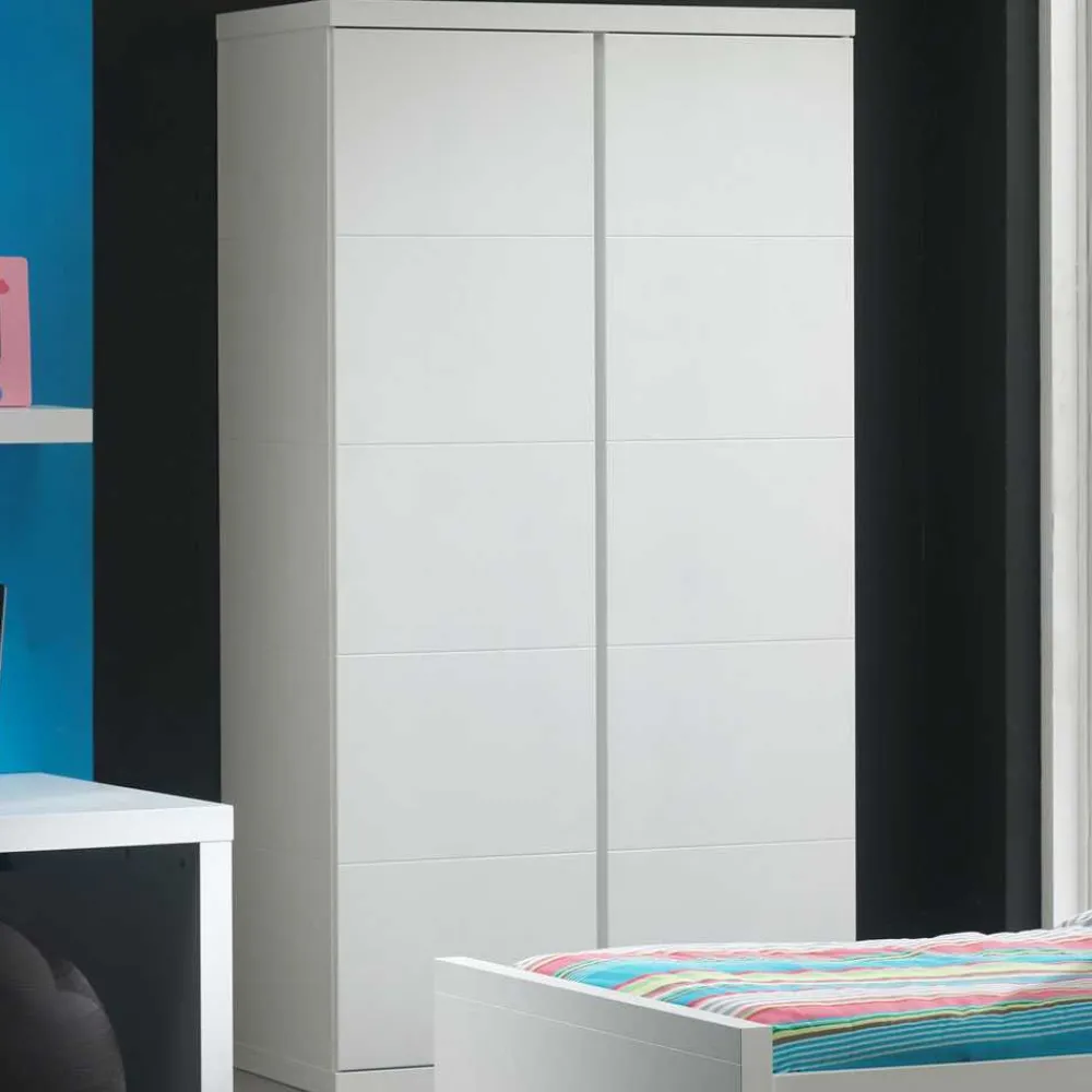 Wohnen Kleiderschränke<Drehtürenschrank Raven in Weiß