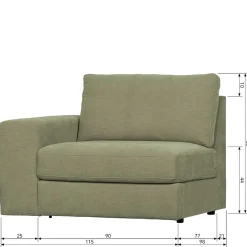 Wohnen Sofas<Drei Elemente Set Modulsofa - Perconia
