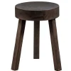 Wohnen Hocker<Dreibein Hocker in Dunkelbraun - Abelynta (2er Set)