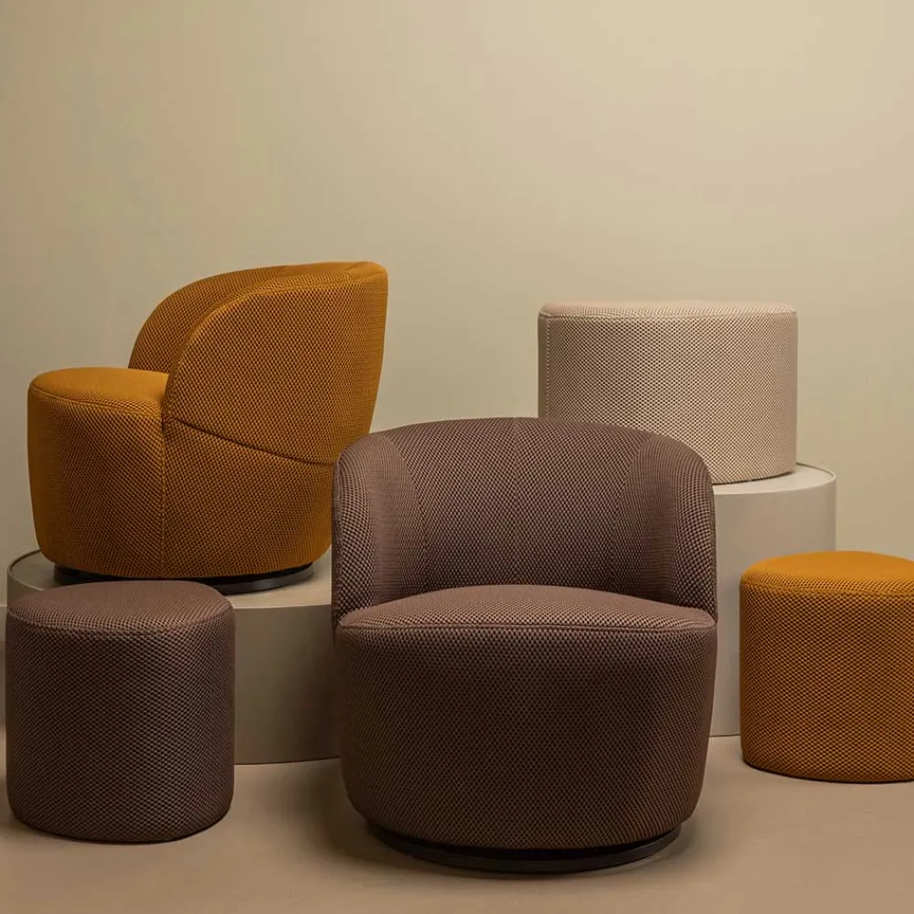 Wohnen Hocker<Dreieck Design Hocker in Beigegrau - Zegrada (2er Set)