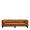 Wohnen Sofas<Dreier Sofa mit Armlehnen in Hellbraun - Label