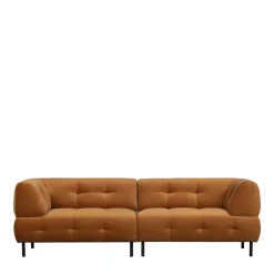 Wohnen Sofas<Dreier Sofa mit Armlehnen in Hellbraun - Label