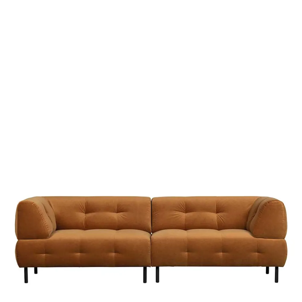 Wohnen Sofas<Dreier Sofa mit Armlehnen in Hellbraun - Label