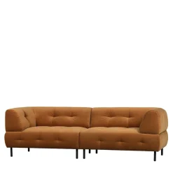 Wohnen Sofas<Dreier Sofa mit Armlehnen in Hellbraun - Label