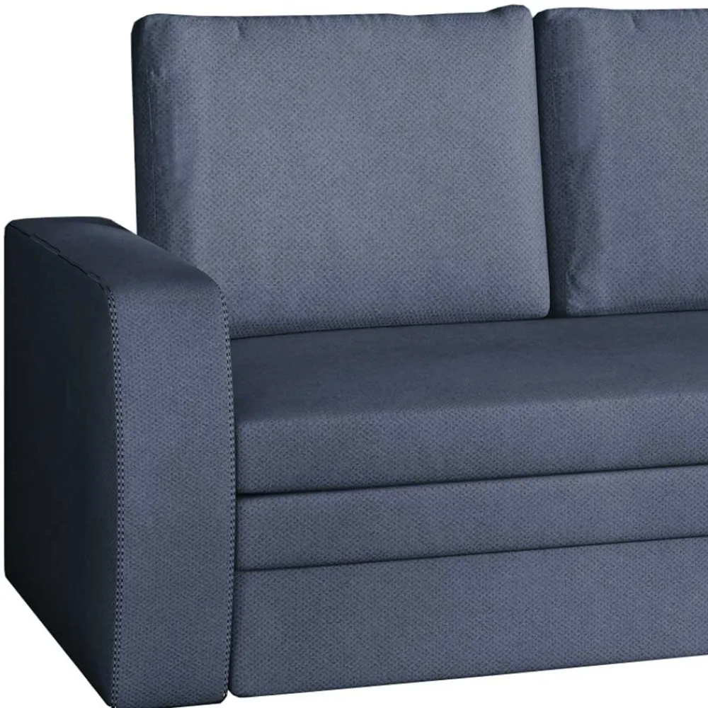 Wohnen Sofas<Dreisitzer Ausziehsofa in Jeansblau Samt - Adrerra