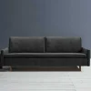Wohnen Sofas<Dreisitzer Bettcouch in Schwarz mit Eiche - Bornholma