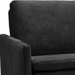 Wohnen Sofas<Dreisitzer Bettcouch in Schwarz mit Eiche - Bornholma