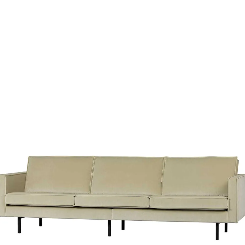 Wohnen Sofas<Dreisitzer Couch in Graugrün Samtbezug - Vontada