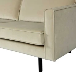 Wohnen Sofas<Dreisitzer Couch in Graugrün Samtbezug - Vontada