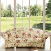 Wohnen Sofas<Dreisitzer Couch mit Rosen Stoffbezug - Bracas