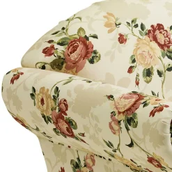 Wohnen Sofas<Dreisitzer Couch mit Rosen Stoffbezug - Bracas