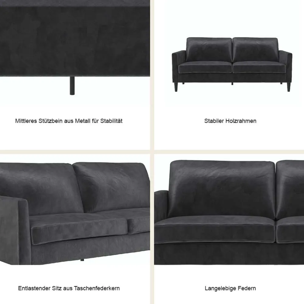 Wohnen Sofas<Dreisitzer Couch mit Taschenfederkern - Mailown