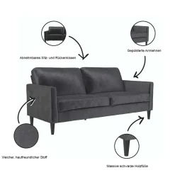 Wohnen Sofas<Dreisitzer Couch mit Taschenfederkern - Mailown
