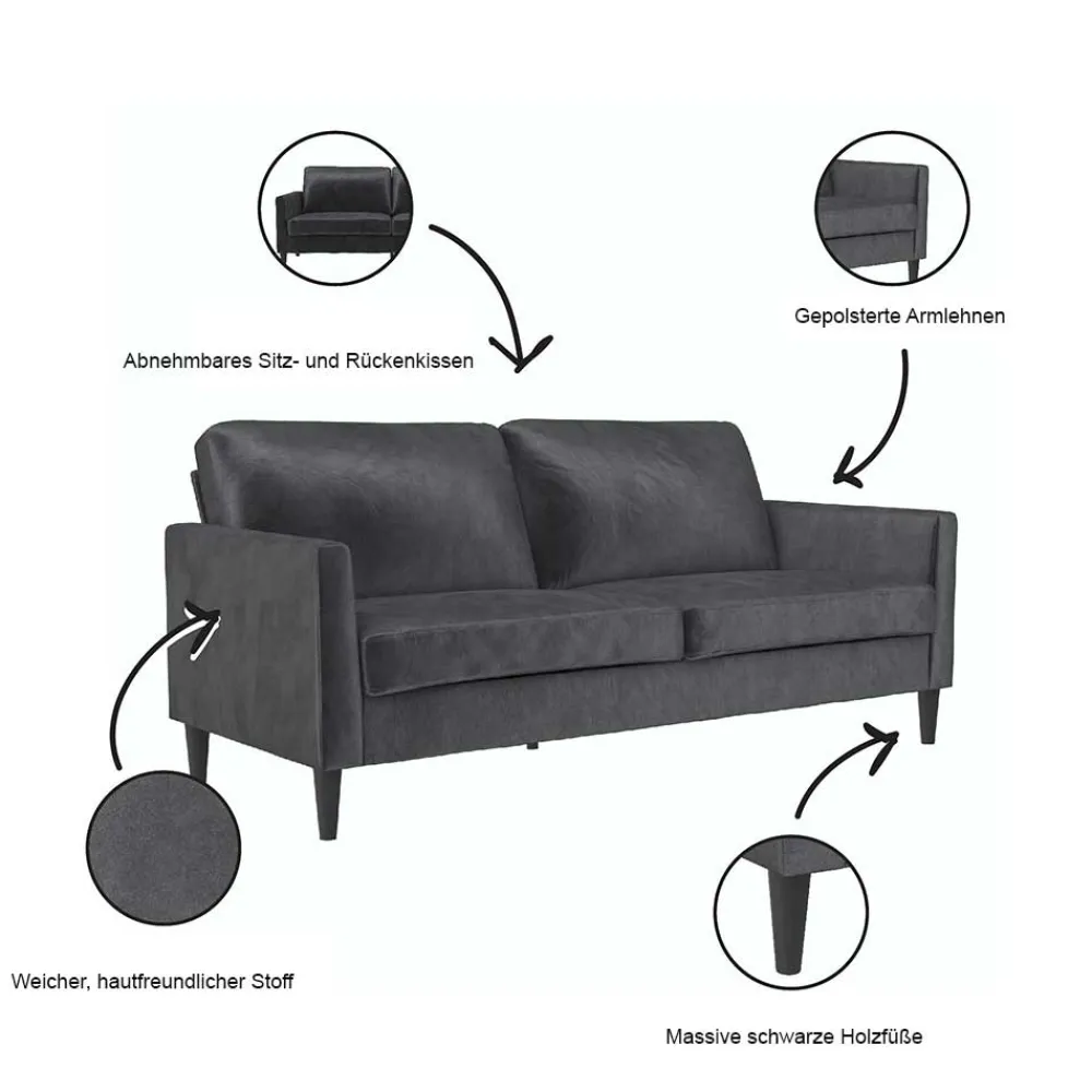 Wohnen Sofas<Dreisitzer Couch mit Taschenfederkern - Mailown