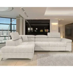 Wohnen Sofas<Dreisitzer Funktionscouch in Cremeweiß - Cryptos