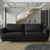Wohnen Sofas<Dreisitzer Klappsofa in Dunkelgrau Samt - Palma