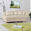 Wohnen Sofas<Dreisitzer Polsterliege in Beige mit Buche - Salverna
