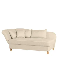 Wohnen Sofas<Dreisitzer Polsterliege in Beige mit Buche - Salverna