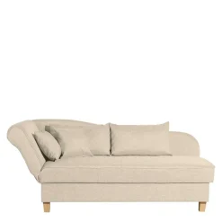 Wohnen Sofas<Dreisitzer Polsterliege in Beige mit Buche - Salverna