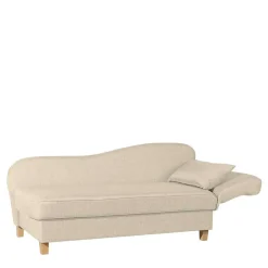 Wohnen Sofas<Dreisitzer Polsterliege in Beige mit Buche - Salverna