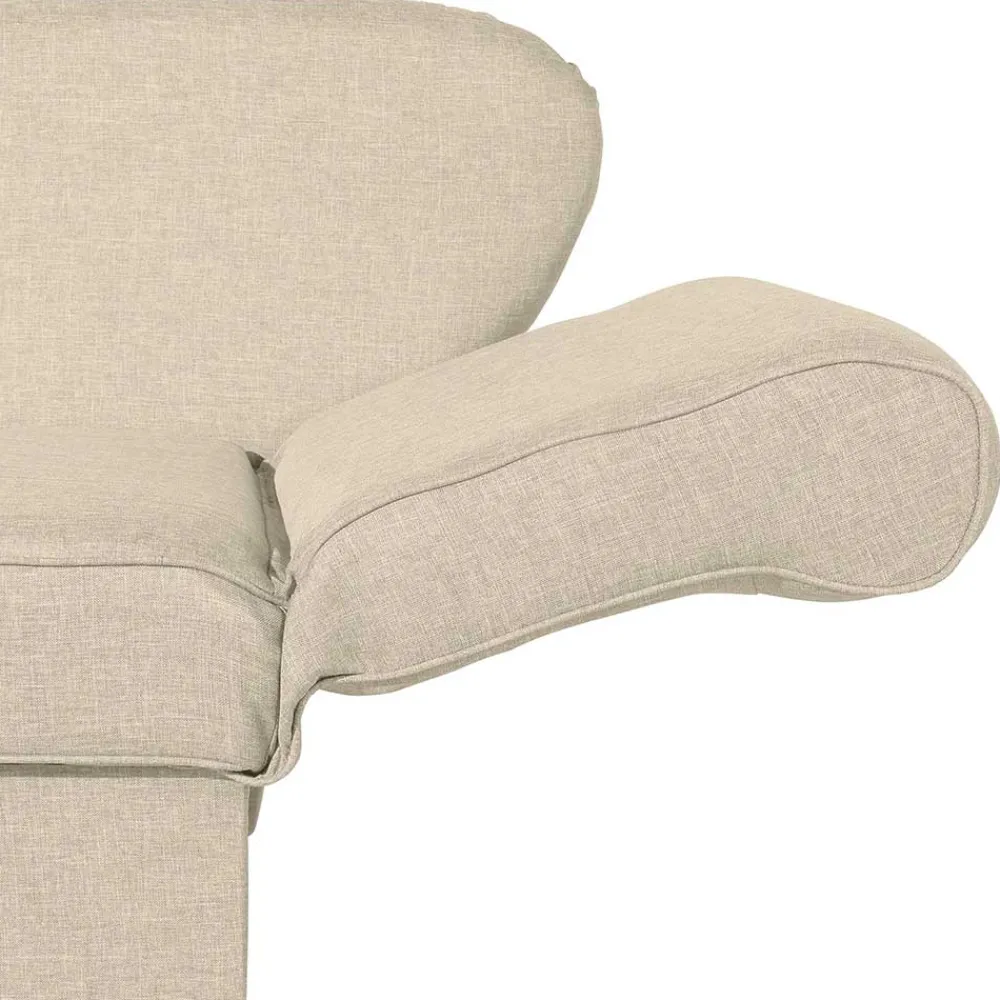 Wohnen Sofas<Dreisitzer Polsterliege in Beige mit Buche - Salverna