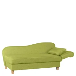 Wohnen Sofas<Dreisitzer Polsterliege in Gelbgrün mit Buche - Blace