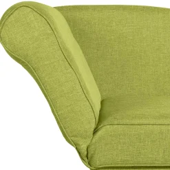 Wohnen Sofas<Dreisitzer Polsterliege in Gelbgrün mit Buche - Blace