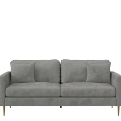 Wohnen Sofas<Dreisitzer Samtcouch in Grau - Hillion